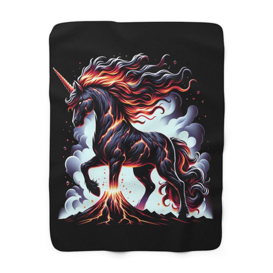 Unicorn Eruption Sherpa Fleece Blanket